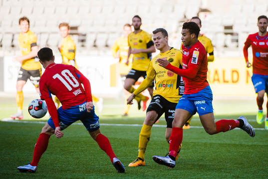 Helsingborgs Anton Wede och Tyrell Rusike