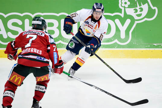 Djurgårdens Markus Ljungh och Frölundas Henrik Tömmernes
