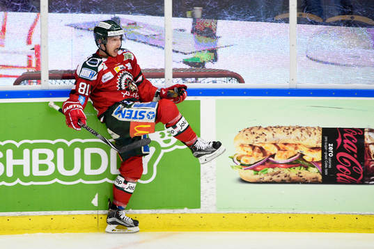 Frölundas Ryan Lasch jublar