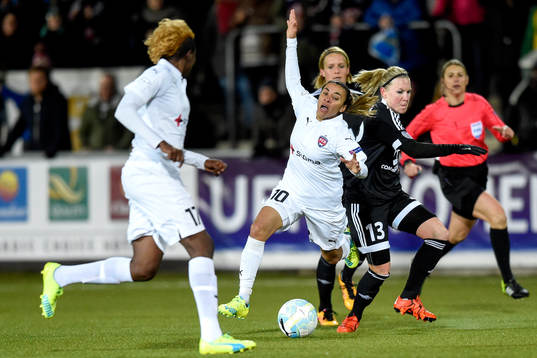 Rosengårds Marta Viera Da Silva och Frankfurts Marith Priessen