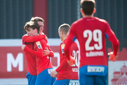 Helsingborgs Max Svensson jublar