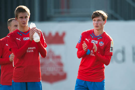Helsingborgs Max Svensson jublar efter slutsignalen
