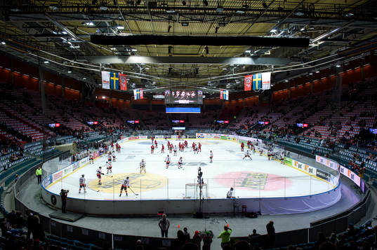 Lagen värmer upp i Scandinavium innan semifinal 1 i