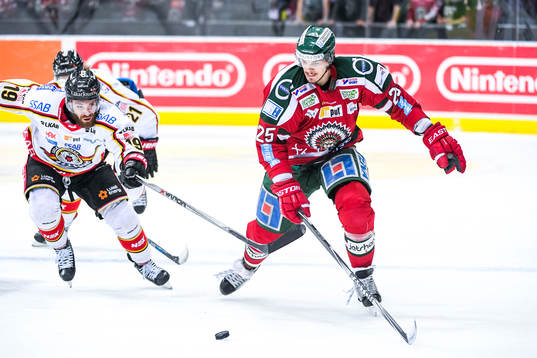 Luleås Jacob Lagace och Frölundas Oliver Lauridsen