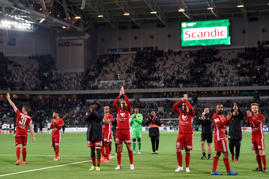 Östersunds spelare tackar publiken