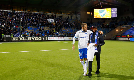 Norrköpings Emir Kujovic och Alhaji Kamara