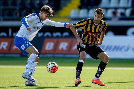 Norrköpings Christoffer Nyman och Häckens Jasmin Sudic