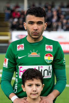Dalkurds Jalid Kerkich Amar  i fotbollsmatchen i superettan