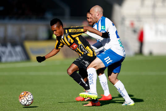 Häckens Niklas Andersén och Norrköpings Daniel Sjölund