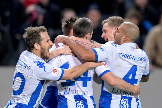 IFK Göteborgs Hjalmar Jonsson jublar efter 2-2