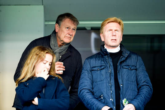 Malmös förre tränare Åge Hareide på läktaren