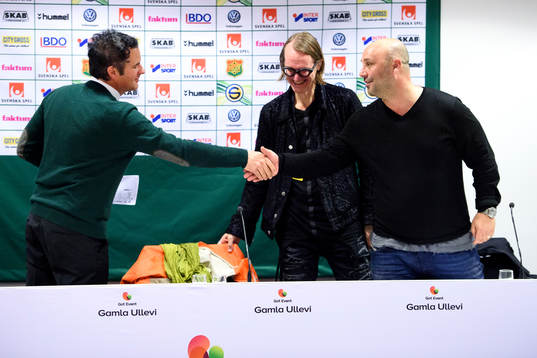 GAIS tränare Benjamin Westman och Syrianskas tränare