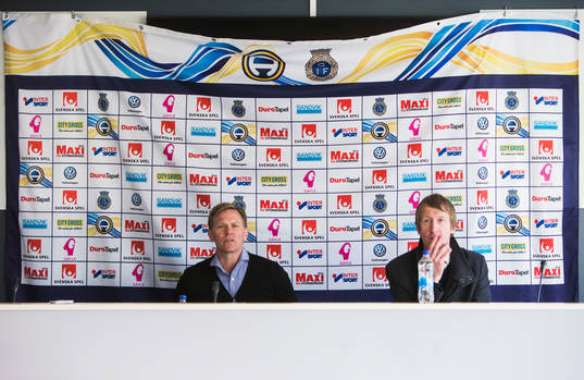 Gefles tränare Roger Sandberg och Östersunds tränare manager Graham Potter