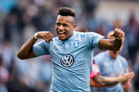 Malmö FFs Felipe Carvalho jublar
