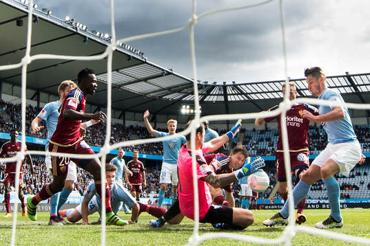Djurgårdens Omar Colley, Sam Johnson, Marcus Hansson och