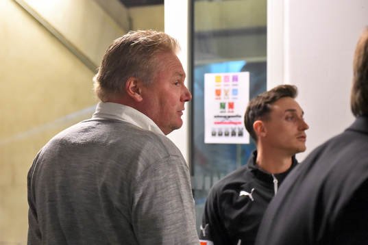 IFK Göteborgs tränare Jörgen Lennartsson i spelartunneln