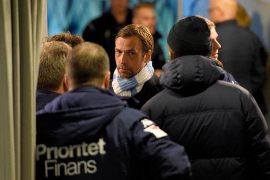 Malmö FFs tränare Allan Kuhn i spelartunneln