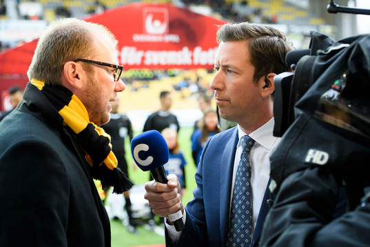 Jonas Dahlquist C more intervjuar Elfsborgs manager Magnus