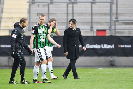 GAIS tränare Benjamin Westman och Steven Old