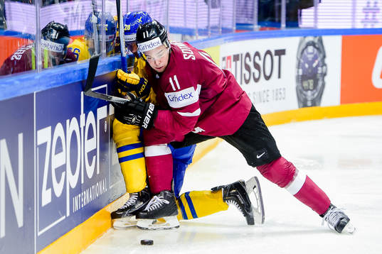 Sveriges Johan Sundström och Lettlands Kristaps Sotnieks