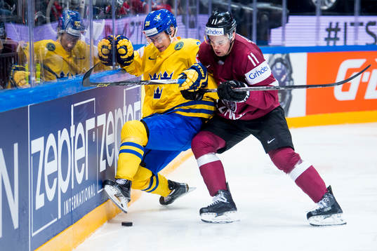 Sveriges Johan Sundström trycks till av Lettlands Kristaps
