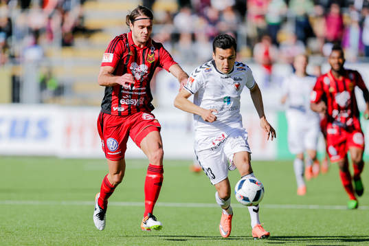 Östersunds Emir Smajic och Kalmars Emin Nouri