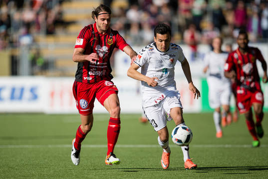 Östersunds Emir Smajic mot Kalmars Emin Nouri