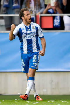 IFK Göteborgs Tobias Hysén jublar efter 2-1