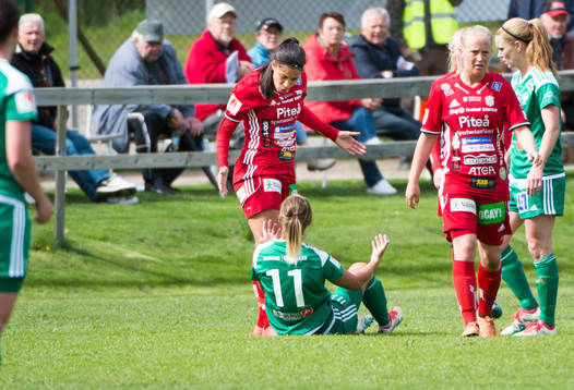 Piteås Tempest-Merie Norlin och Mallbackens Kirsty Yallop
