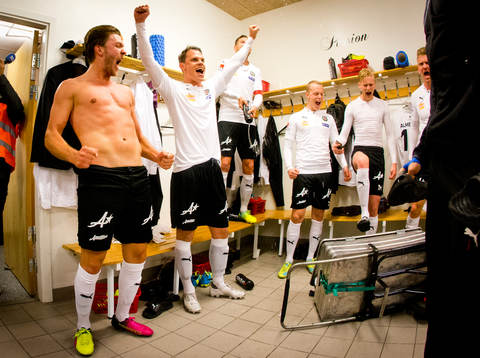 Jubel i hos Martin Broberg, Erik Moberg, Daniel Gustavsson