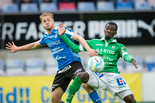 Halmstads Rebin Asaad och Ljungskiles Yussif Chibsah