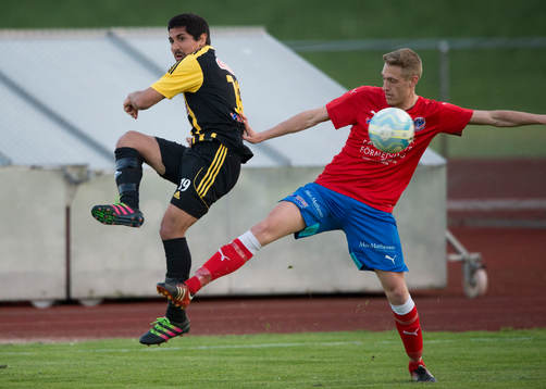 IFK Hässleholms ADiego Delgado i matchen i DM mellan