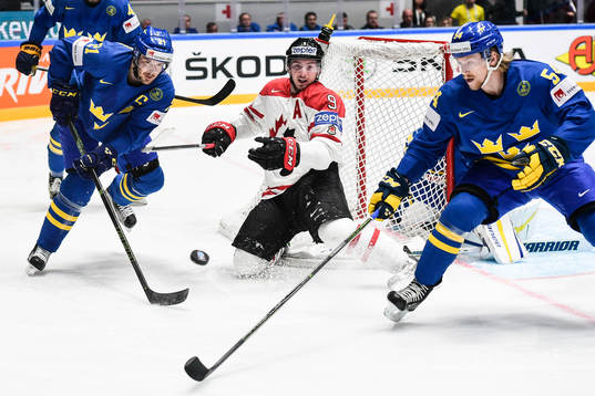 Sveriges Jimmie Ericsson och Anton Lindholm mot Kanadas