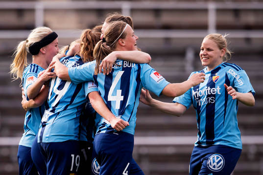 Djurgårdens spelare jublar