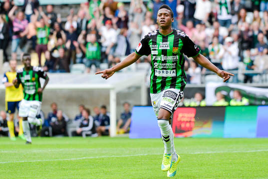  GAIS Steven Old jublar efter 3-0