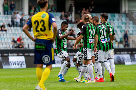GAIS Pule Maraisane jublar efter 7-0 målet