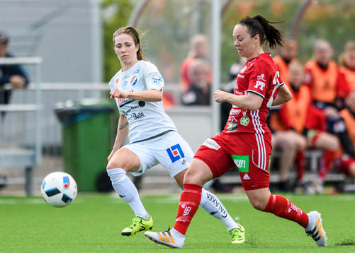 Kvarnsvedens Agnes Dahlström och Piteås June Pedersen