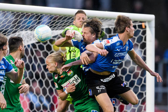 Halmstads Fredrik Liverstam och Marcus Johansson