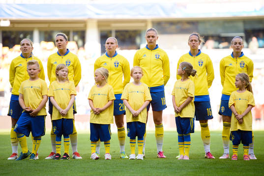 Sveriges Elin Rubensson, Olivia Schough, Jonna Andersson,