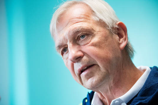 Landslagschef Lars Richt vid Sveriges fotbollslandslags pressträff