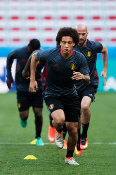 Axel Witsel på Belgiens fotbollslandslags träning