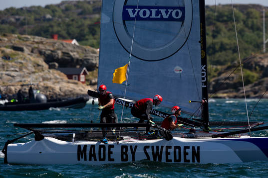 Phil Robertson i finalen av seglingstävlingen Match Cup