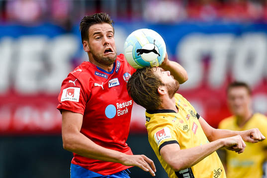 Helsingborgs Mikael Dahlberg  och Elfsborgs Thomas Kind