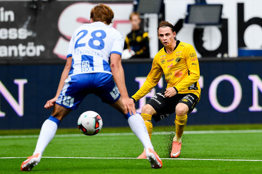 Elfsborgs  Simon Hedlund och IFK Göteborgs Thomas Rogne