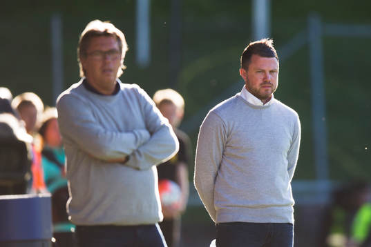 Djurgårdens tränare Per Olsson och Jönköpings tränare