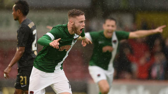 21 July 2016; Kevin O'Connor of Cork City celebrates