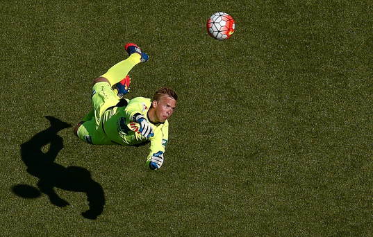 Mål 1-0 av Norrköpings Daniel Sjölund förbi Gefles