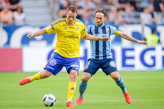 Sundsvalls Smajl Suljevic och Djurgårdens Kevin Walker