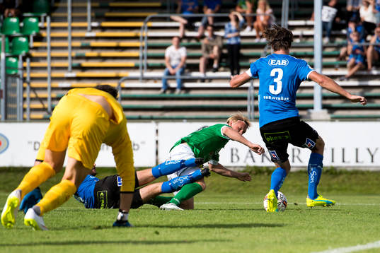 Ljungskiles Linus Tornblad dras ner i straffområdet