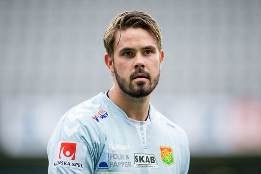 GAIS målvakt Tommi Vaiho innan fotbollsmatchen i